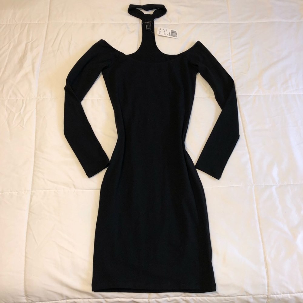NWT Black Bodycon Choker Dress